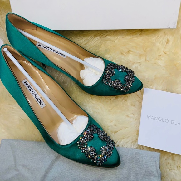 New authentic Manolo Blahnik hangisi 105mm heels - Picture 1 of 16